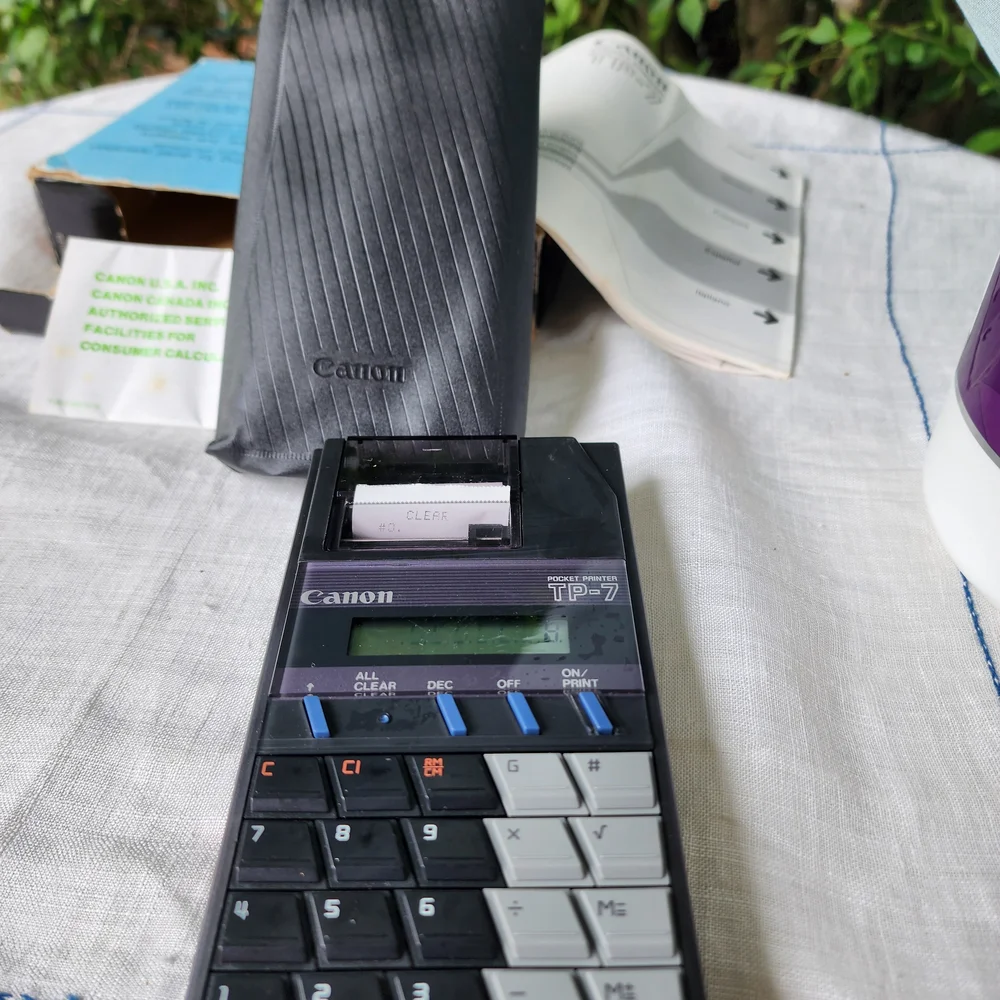 Canon TP-7 Electronic Calculator in Black